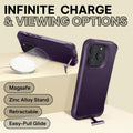 Oakshield Phone Case with Stand Compatible with iPhone 15 Pro Case - With Stand - Case for iPhone 15 Pro - MagSafe Compatible - Case