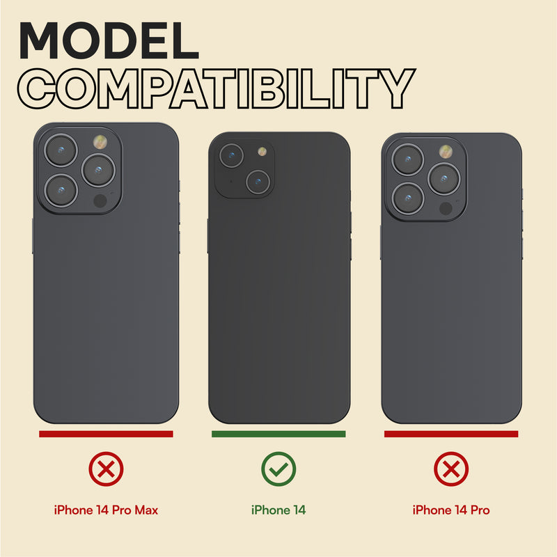 Oakshield Case with Stand Compatible with Apple iPhone 14 Case - Phone Case with Kickstand and Raised Edges - Cover