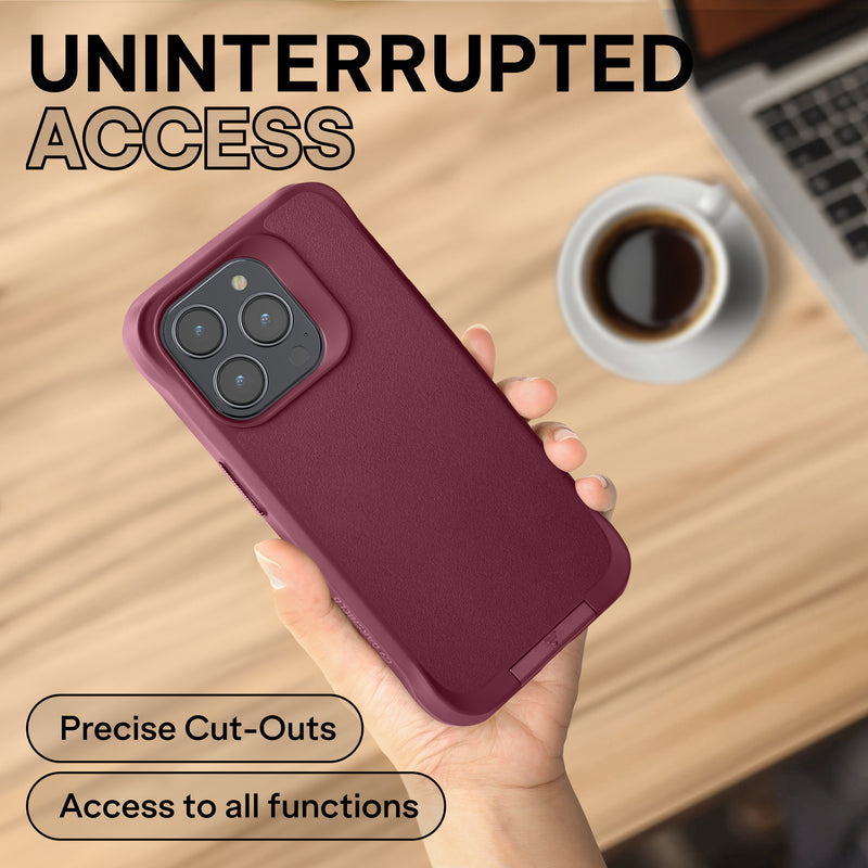 Oakshield Phone Case with Stand Compatible with iPhone 14 Pro Case - With Kickstand - Case for iPhone 14 Pro - MagSafe Compatible