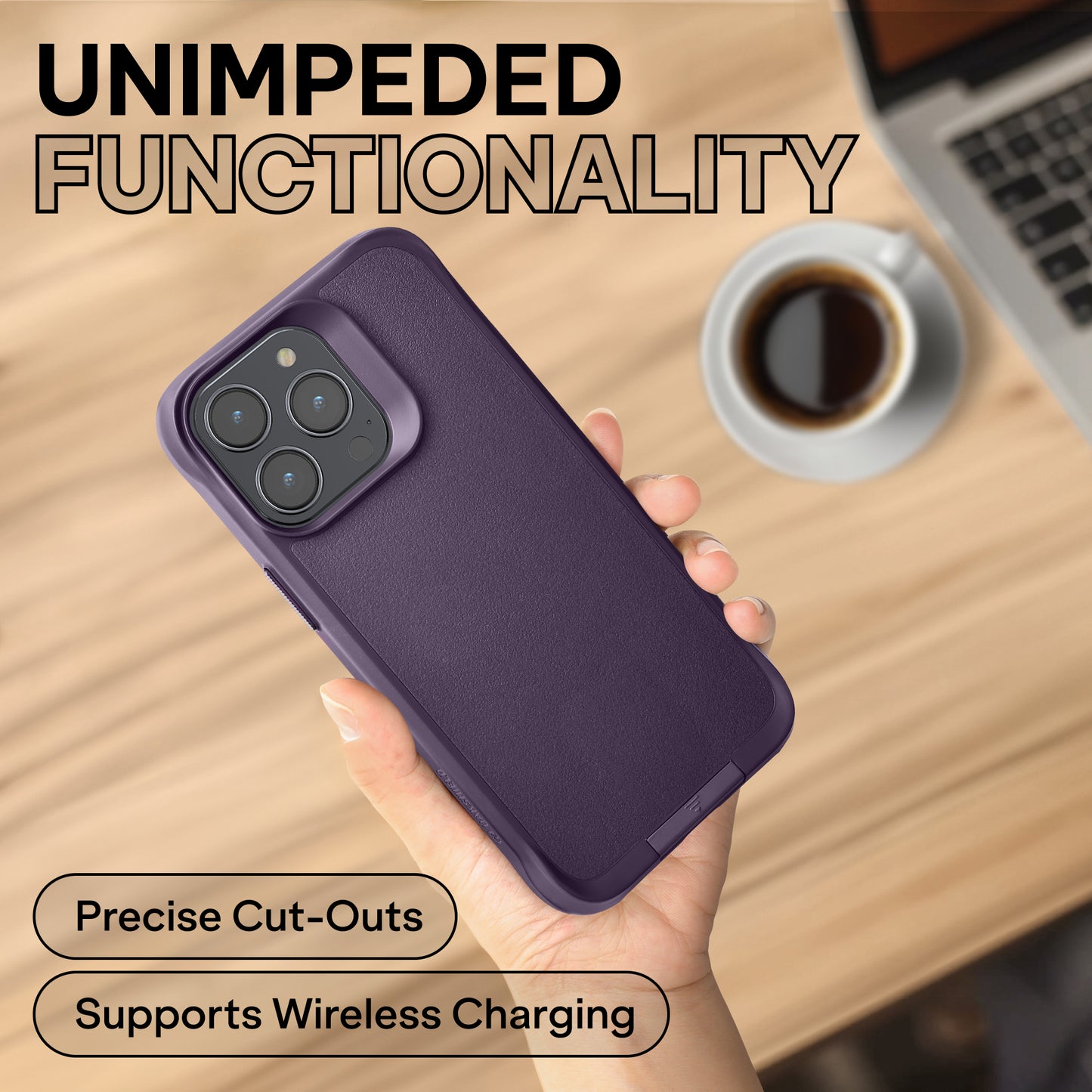 Oakshield Phone Case with Stand Compatible with iPhone 14 Pro Max Case - With Stand - Case for iPhone 14 Pro Max - MagSafe Compatible