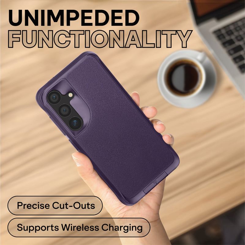 Oakshield Phone Case with Stand Compatible with Samsung Galaxy S24 Plus Case - Case for S24 Plus - Case with Kickstand - Cover with Raised Edges