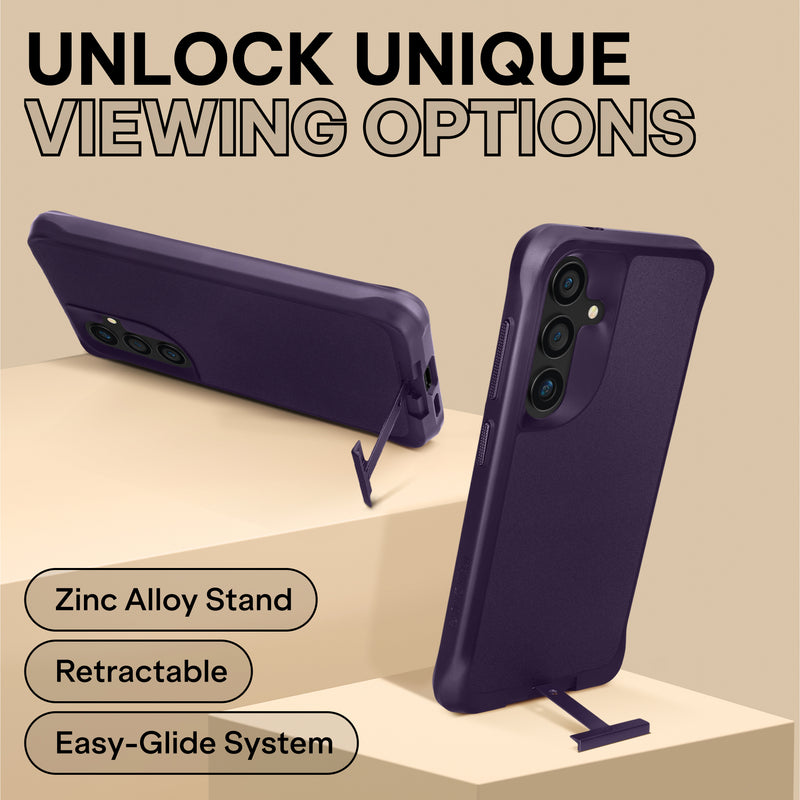 Oakshield Phone Case with Stand Compatible with Samsung Galaxy S24 Plus Case - Case for S24 Plus - Case with Kickstand - Cover with Raised Edges