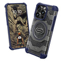Oakshield Handyhülle kompatibel mit iPhone 15 Pro Hülle - Iphone 15 Pro Case kompatibel mit MagSafe-Zubehör - Schutzhülle mit Falltest nach Militärstandard - Dunkelblau Dunkelblau  