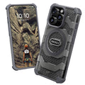 Oakshield Handyhülle kompatibel mit Iphone 16 Pro Hülle - Case kompatibel mit MagSafe-Zubehör - Iphone 16 Pro Schutzhülle mit Falltest nach Militärstandard - Grau Grau  