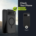 Oakshield Case for Google Pixel 9 Pro Magnetic Semi-Transparent Shockproof Protective Cover with Camera Protection With Glass Film Case