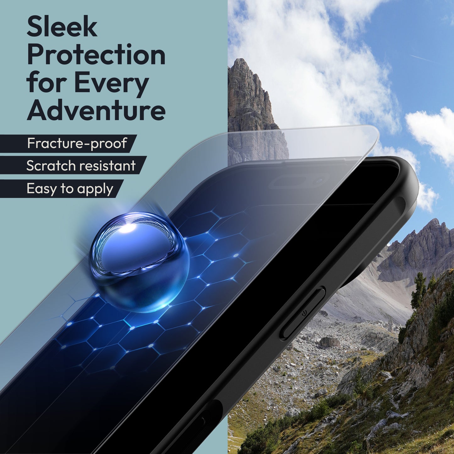 Oakshield Case for Apple iPhone 17 - Magnetic Semi-Transparent Phone Cover - Shockproof Protective Case with Camera Protection - With Glass Screen Protector - Case