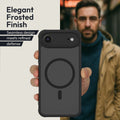 Oakshield Case for Apple iPhone Air Case - Magnetic Semi-Transparent Phone Case - Shockproof Protective Cover with Camera Protection - With Glass Screen Protector - Case