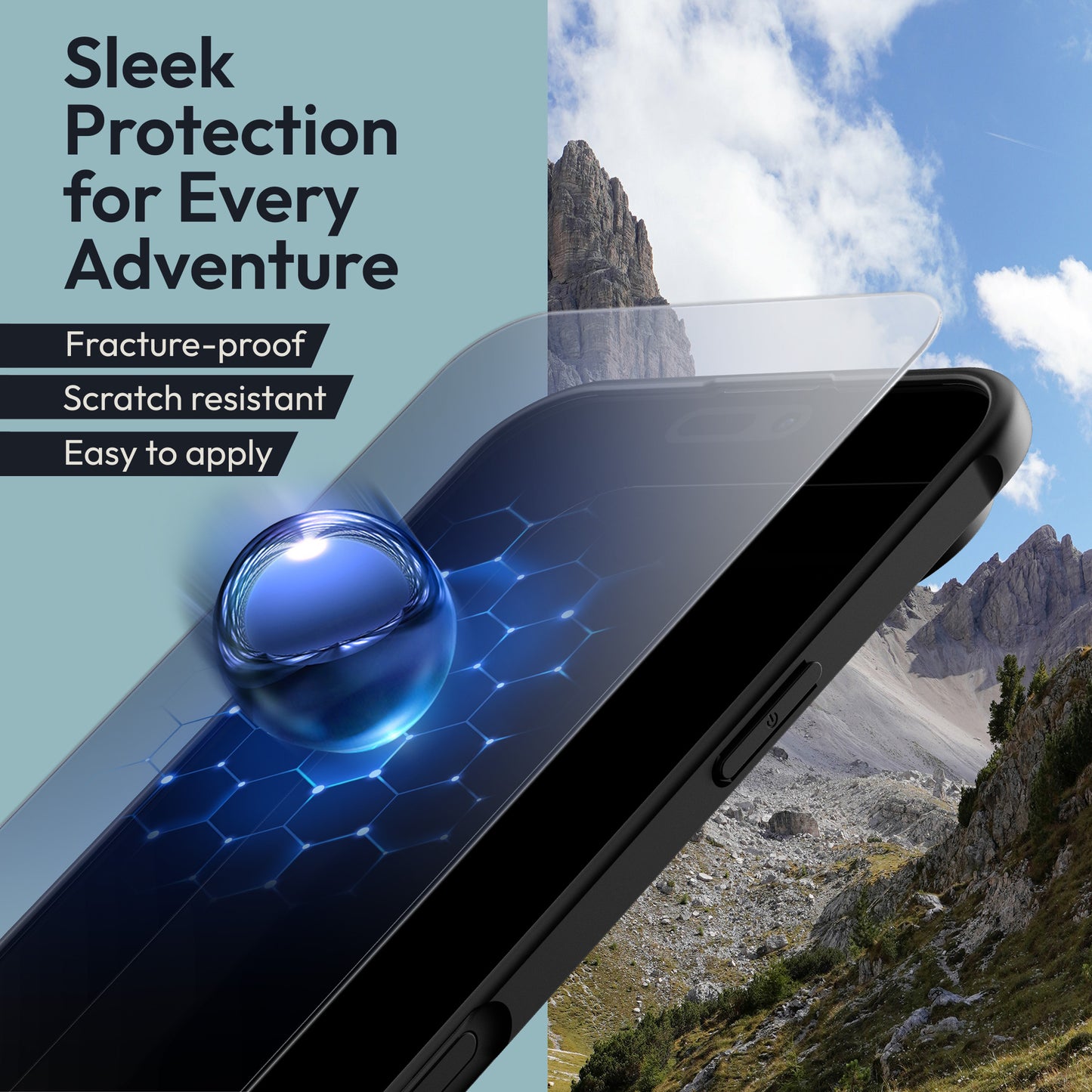 Oakshield Case for Apple iPhone Air Case - Magnetic Semi-Transparent Phone Case - Shockproof Protective Cover with Camera Protection - With Glass Screen Protector - Case