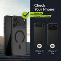 Oakshield Case for Apple iPhone 17 Pro Max - Magnetic Translucent Phone Case - Shockproof Protective Cover with Camera Protection - With Glass Film - Case