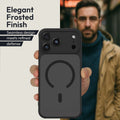 Oakshield Case for Apple iPhone 17 Pro Max - Magnetic Translucent Phone Case - Shockproof Protective Cover with Camera Protection - With Glass Film - Case