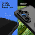 Oakshield Case for Samsung Galaxy A57 5G - Magnetic Semi-Transparent Phone Case - Shockproof Protective Cover with Camera Protection - With Glass Film - Case