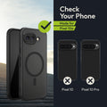 Oakshield Case for Google Pixel 10a, Magnetic Phone Case, Semi-Transparent Protective Cover, Shockproof with Camera Protection, With Glass Film Case